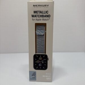 Merkury Innovations Metallic Watchband for Apple Watch‎ Series 1-8, 38/40/41 MM